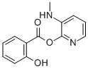 3-(methylamino)pyridyl salicylate,117525-87-8,结构式