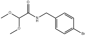 N-(4-broMobenzyl)-2,2-diMethoxyacetaMide 化学構造式