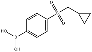 4-(CYCLOPROPYLMETHYLSULFONYL)PHENYLBORONIC ACID, 1175560-85-6, 结构式