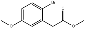 2-(2-溴-5-甲氧基苯基)乙酸甲酯 结构式