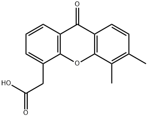 5,6-ジメチル-9-オキソ-9H-キサンテン-4-酢酸 化学構造式