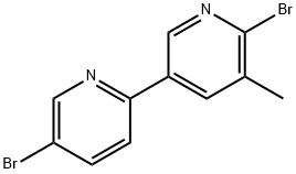 5,6'-dibromo-5'-methyl-[2,3']bipyridine 化学構造式