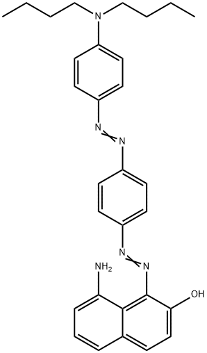 8-Amino-1-4-(4-dibutylaminophenylazo)phenylazonaphthalen-2-ol 结构式