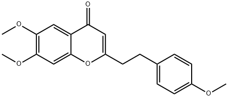 6,7-dimethoxy-2-(2-(4-methoxyphenyl)ethyl)chromone Structure
