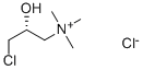 (R)-(+)-(3-CHLORO-2-HYDROXYPROPYL)TRIMETHYLAMMONIUM CHLORIDE 化学構造式