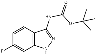 3-(BOC-氨基)-6-氟-1H-吲唑, 1176089-41-0, 结构式