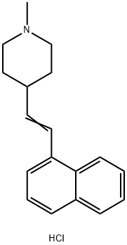1-methyl-4-(1-naphthylvinyl)piperidine 结构式