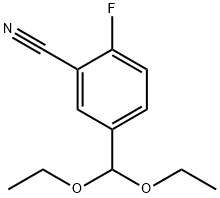 5-(Diethoxymethyl)-2-fluorobenzonitrile Struktur
