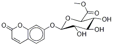 7-Hydroxy CouMarin β-D-Glucuronide Methyl Ester 化学構造式
