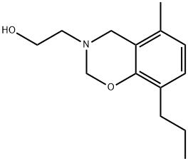 3-(hydroxyethyl)-5-methyl-8-(2-methylethyl)-3,4-dihydro-2H-1,3-benzoxazine 结构式