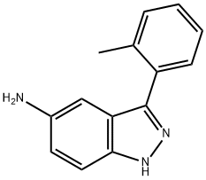 3-o-tolyl-1H-indazol-5-amine 化学構造式