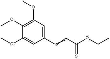 2-Propenethioic acid, 3-(3,4,5-trimethoxyphenyl)-, O-ethyl ester,117666-86-1,结构式