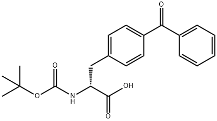 BOC-4-ベンゾイル-D-フェニルアラニン 化学構造式