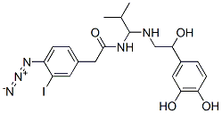 N-(4-azido-3-iodophenethylamidoisobutyl)norepinephrine|