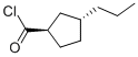 Cyclopentanecarbonyl chloride, 3-propyl-, trans- (9CI) Struktur