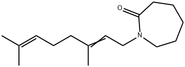 1-geranylazacycloheptan-2-one,117694-76-5,结构式