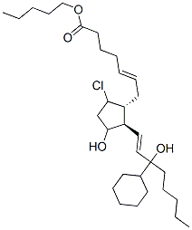 9-chloro-15-cyclohexyl-11,15-dihydroxypentanor-5,13-prostadienoic acid|