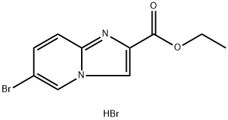 6-BroMo-iMidazo[1,2-a]pyridine-2-carboxylic acid ethyl ester hydrobroMide, 1177092-98-6, 结构式