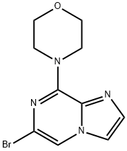6-BROMO-8-MORPHOLINOIMIDAZOL[1,2-A]PYRAZINE Struktur