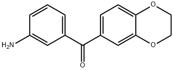 (3-Aminophenyl)(2,3-dihydro-1,4-benzodioxin-6-yl)methanone Struktur