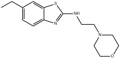 6-Ethyl-N-(2-morpholin-4-ylethyl)-1,3-benzothiazol-2-amine Struktur
