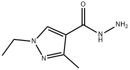 1-ethyl-3-methyl-1H-pyrazole-4-carbohydrazide(SALTDATA: FREE) Struktur