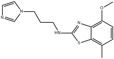 N-(3-(1H-Imidazol-1-yl)propyl)-4-methoxy-7-methylbenzo[d]thiazol-2-amine Structure