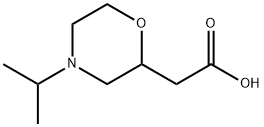 (4-异丙基吗啉-2-基)乙酸 结构式