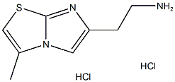 2-(3-Methylimidazo[2,1-b][1,3]thiazol-6-yl)ethanamine dihydrochloride 化学構造式