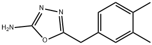 5-(3,4-DIMETHYLBENZYL)-1,3,4-OXADIAZOL-2-AMINE 结构式