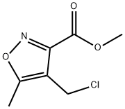 methyl 4-(chloromethyl)-5-methyl-3-isoxazolecarboxylate(SALTDATA: FREE) Structure