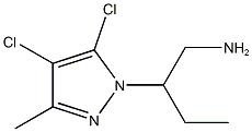 [2-(4,5-Dichloro-3-methyl-1H-pyrazol-1-yl)butyl]amine Structure