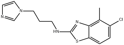 N-(3-(1H-IMIDAZOL-1-YL)PROPYL)-5-CHLORO-4-METHYLBENZO[D]THIAZOL-2-AMINE,1177300-68-3,结构式