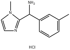 C-(1-Methyl-1H-imidazol-2-yl)-C-m-tolyl-methylamine dihydrochloride Structure