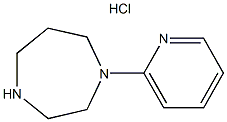 1-(Pyridin-2-yl)homopiperazinehydrochloride Struktur