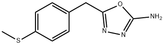 5-[4-(methylthio)benzyl]-1,3,4-oxadiazol-2-amine 化学構造式