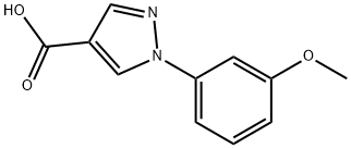 1-(3-Methoxyphenyl)-1H-pyrazole-4-carboxylic acid Structure