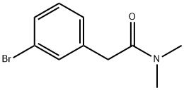 2-(3-Bromophenyl)-N,N-dimethylacetamide Struktur