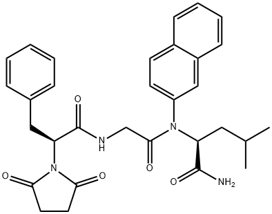 N-SUCCINYL-PHE-GLY-LEU BETA-NAPHTHYLAMIDE Struktur