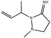 3-Pyrazolidinimine,  1-methyl-2-(1-methyl-2-propenyl)-  (9CI) 结构式