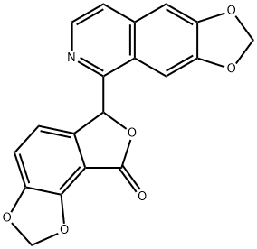 6-(1,3-Dioxolo[4,5-g]isoquinolin-5-yl)furo[3,4-e]-1,3-benzodioxol-8(6H)-one Structure