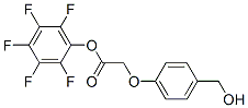 4-HYDROXYMETHYLPHENOXYACETIC ACID-OPFP) Structure
