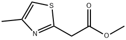 4-甲基-2-噻唑乙酸甲酯, 117840-81-0, 结构式