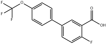 2-Fluoro-5-(4-trifluoromethoxyphenyl)benzoic acid