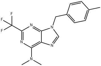 6-(dimethylamino)-9-(4-methylbenzyl)-2-(trifluoromethyl)-9H-purine,117860-34-1,结构式