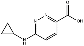 6-(cyclopropylaMino)pyridazine-3-carboxylic acid Struktur