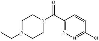(6-chloro-pyridazin-3-yl)-(4-ethyl-piperazin-1-yl)-methanone Struktur