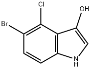 1H-Indol-3-ol, 5-bromo-4-chloro- Struktur