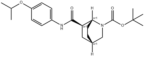 tert-butyl 6-((4-isopropoxyphenyl)carbaMoyl)-2-azabicyclo[2.2.2]octane-2-carboxylate Struktur