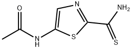 Acetamide, N-[2-(aminothioxomethyl)-5-thiazolyl]- 化学構造式